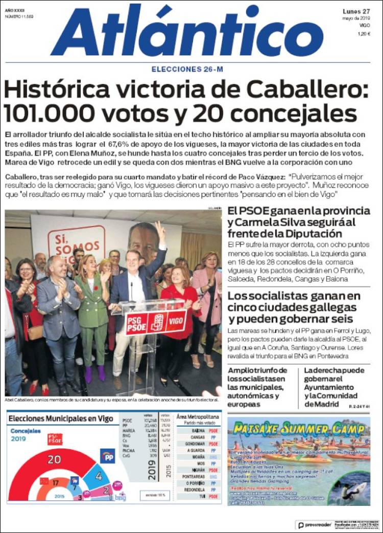 Portada de Atlántico Diario (Espa&ntilde;a)