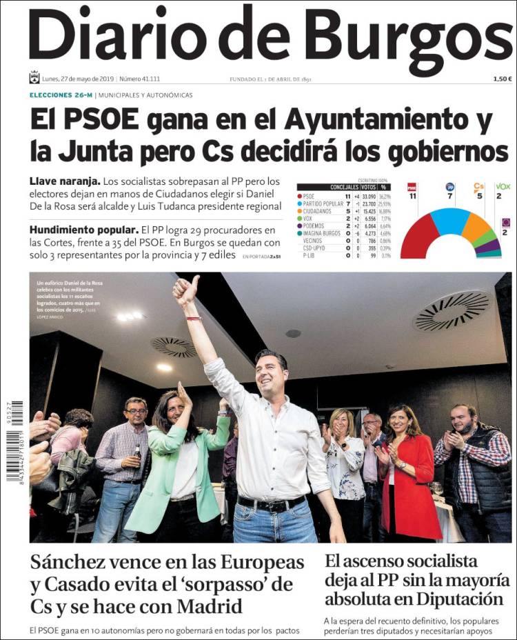Portada de Diario de Burgos (Espa&ntilde;a)