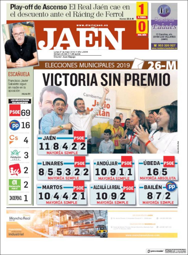 Portada de Diario Jaén (Espa&ntilde;a)