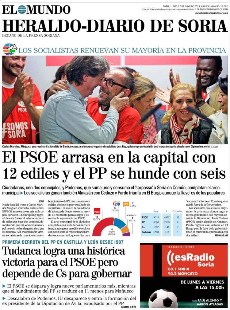 Portada de Diario de Soria (Espa&ntilde;a)