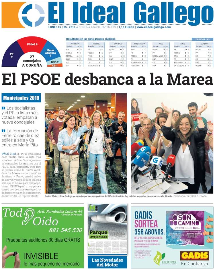 Portada de El Ideal Gallego (Espa&ntilde;a)