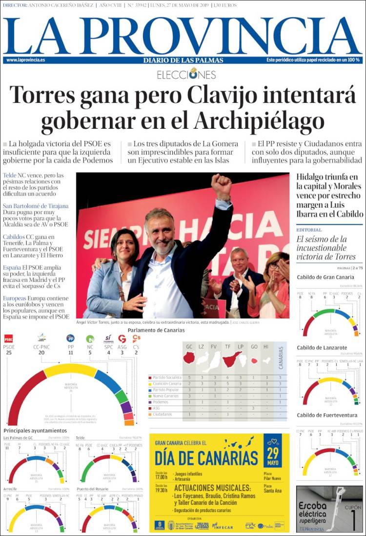 Portada de La Provincia (Espa&ntilde;a)