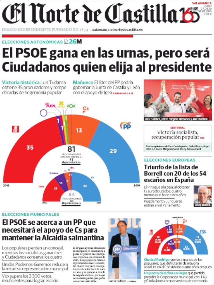 Portada de Norte de Castilla - Salamanca (Espa&ntilde;a)