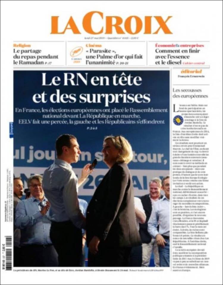 Portada de La Croix (France)