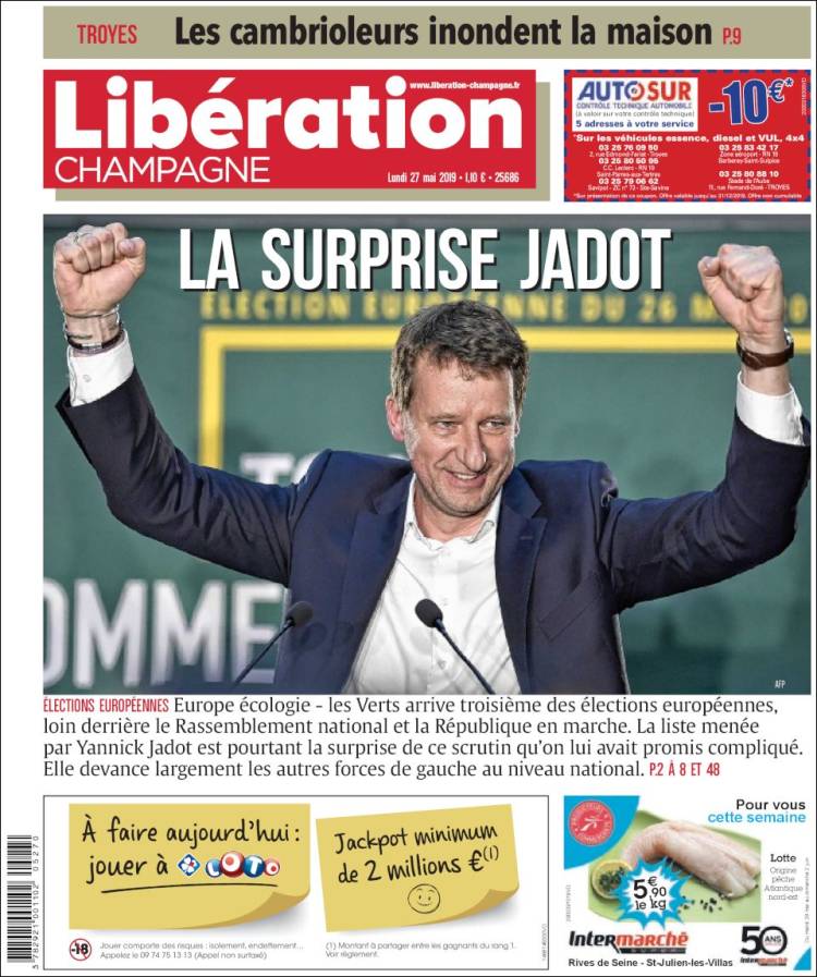 Portada de Libération Champagne (France)