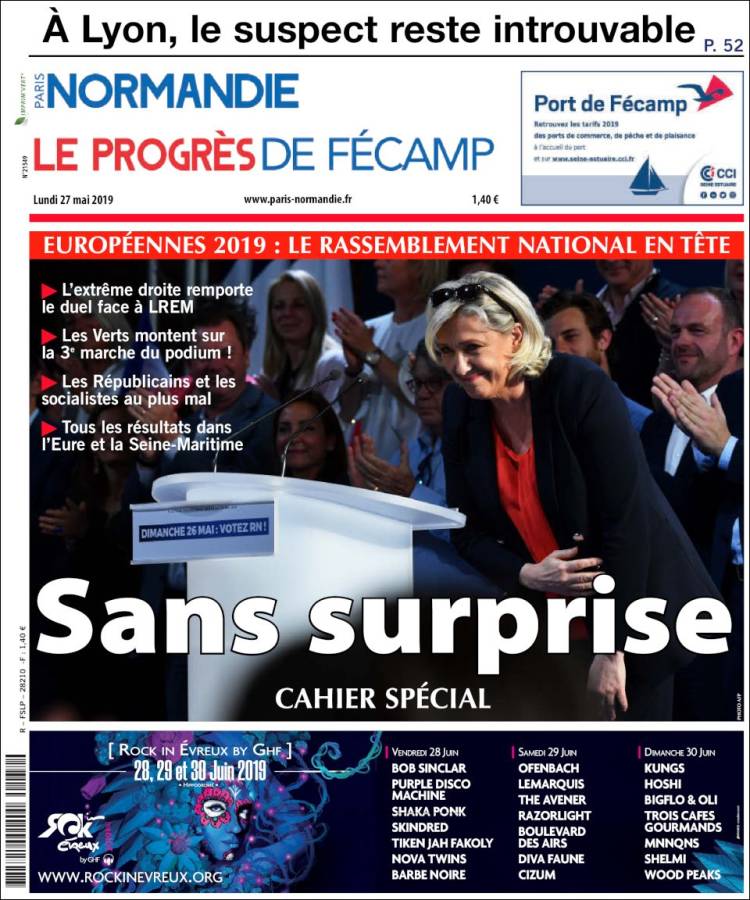 Portada de Progres de Fecamp (France)