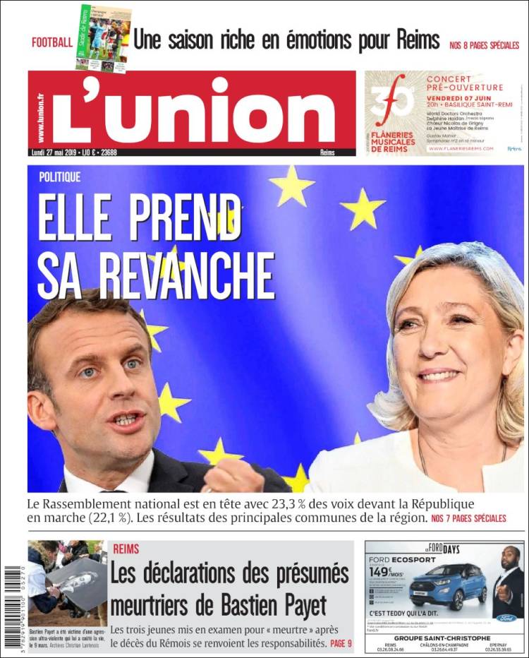 Portada de L'Union (France)