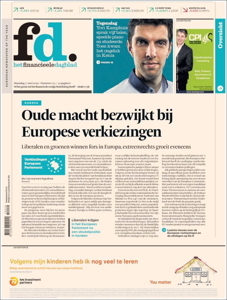 Portada de Het Financieele Dagblad (Pa&iacute;ses Bajos)