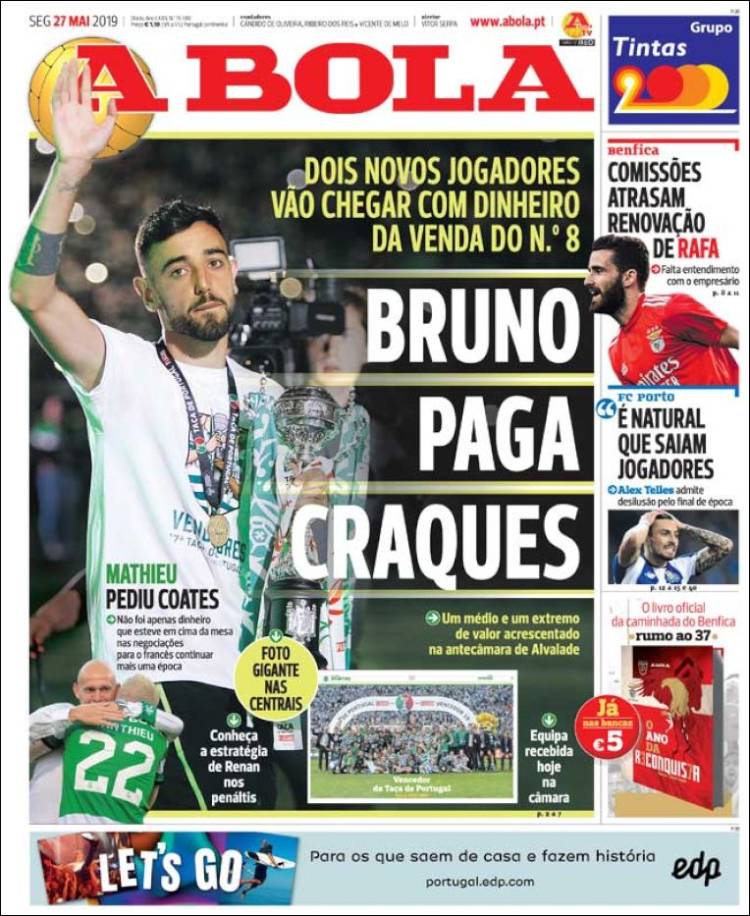 Portada de A Bola (Portugal)