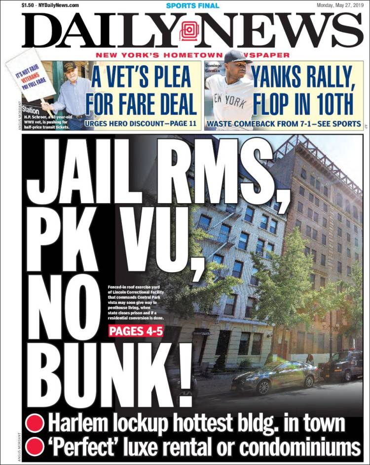 Portada de Daily News - New York (États-Unis)