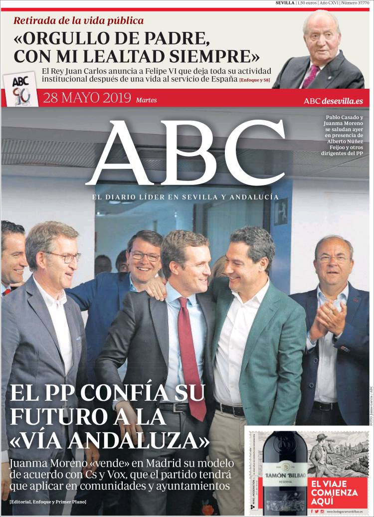 Portada de ABC - Sevilla (España)