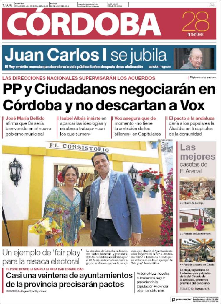 Portada de Diario de Córdoba (España)