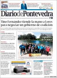 Portada de Diario de Pontevedra (España)