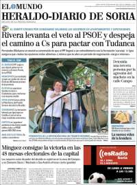 Portada de Diario de Soria (España)