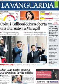 Portada de La Vanguardia (España)