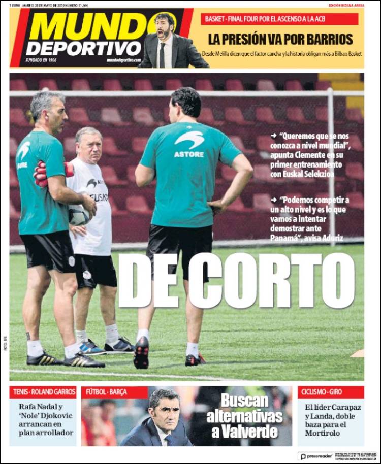 Portada de Mundo Deportivo Bizkaia (España)