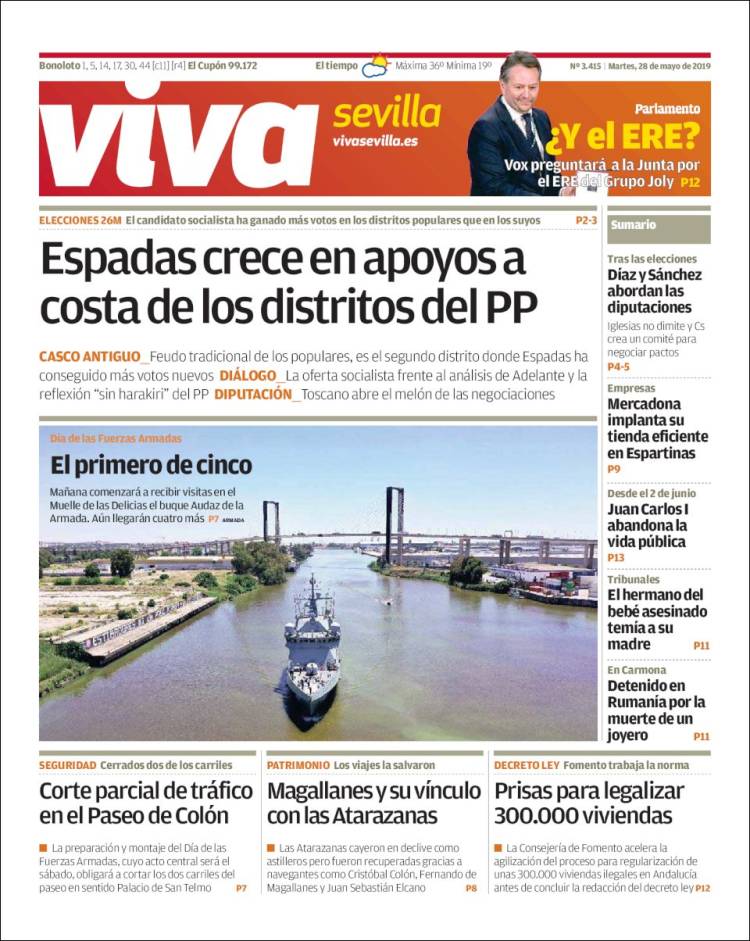 Portada de Viva Sevilla (España)