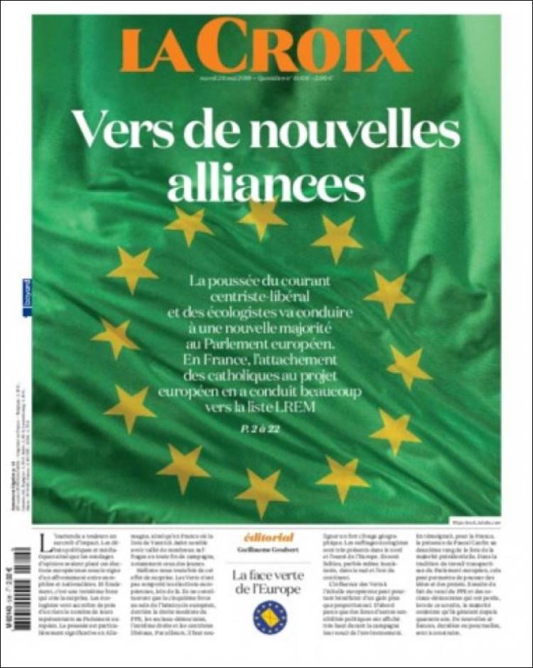 Portada de La Croix (Francia)