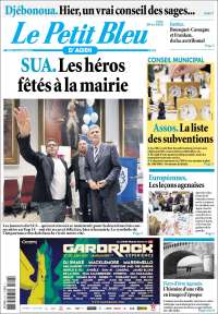 Portada de Le Petit Bleu (Francia)