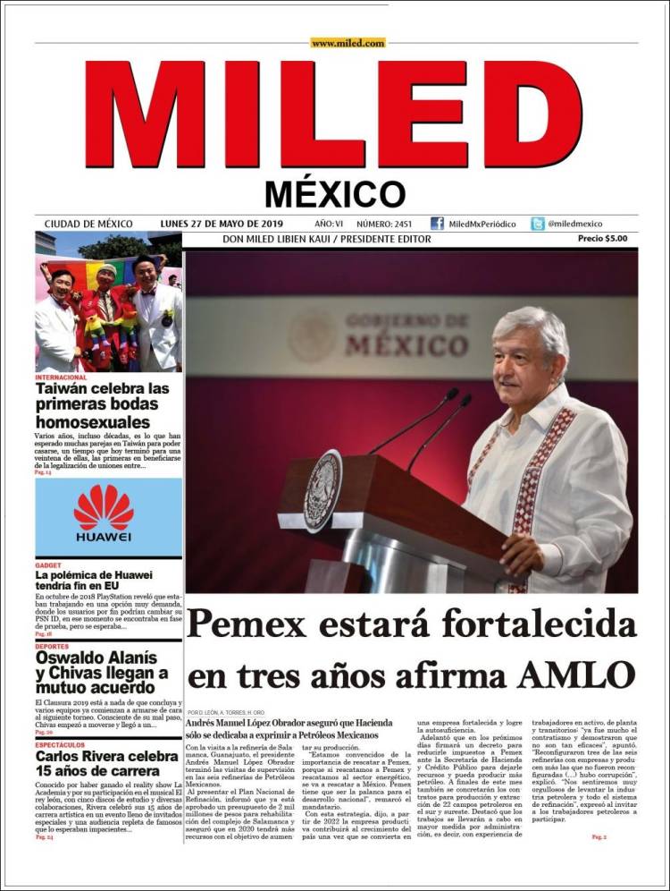 Portada de Miled (México)