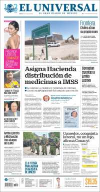 Portada de El Universal (México)