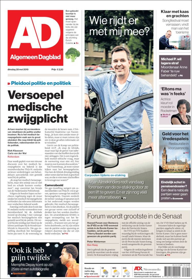 Portada de AD (Pa&iacute;ses Bajos)