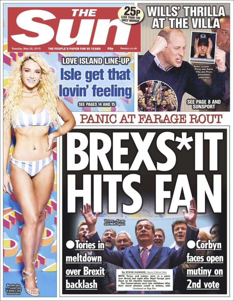 Portada de The Sun (Reino Unido)
