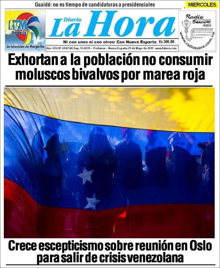 Portada de La Hora (Venezuela)
