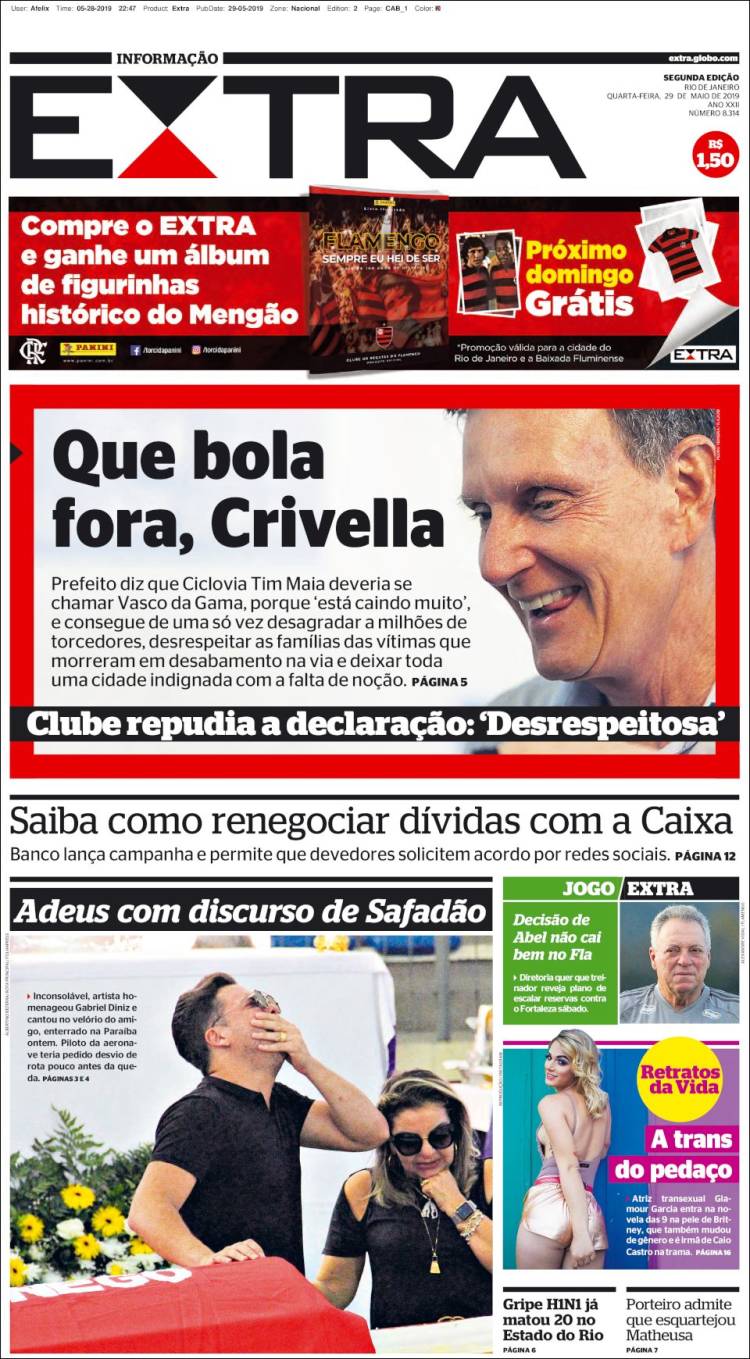 Portada de Extra (Brasil)