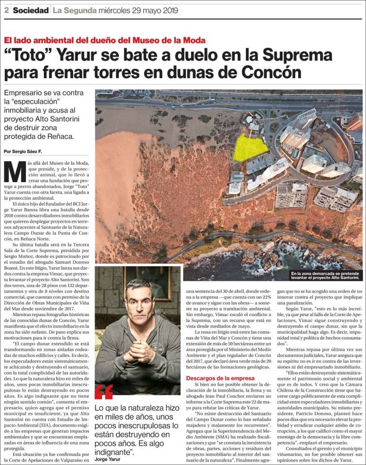 Portada de La Segunda (Chile)