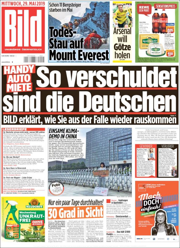 Portada de Bild (Alemania)