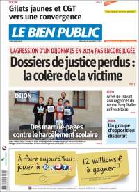 Portada de Le Bien Public (Francia)