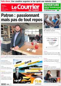 Portada de Le Courrier de l'Ouest (Francia)