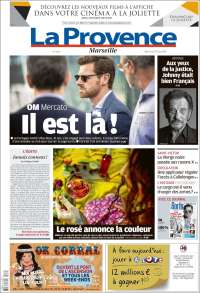 Portada de La Provence (Francia)