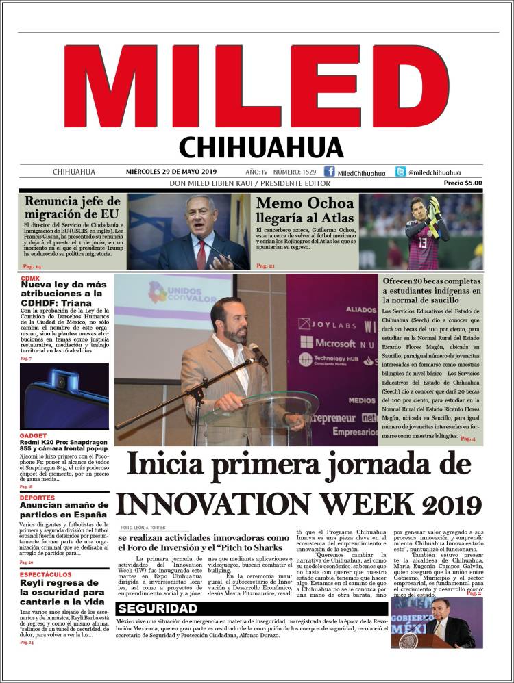 Portada de Miled - Chihuahua (México)