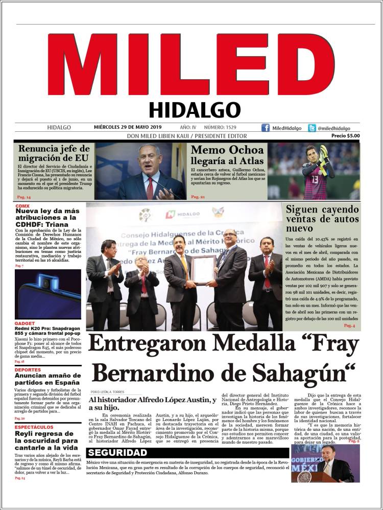 Portada de Miled - Hidalgo (México)