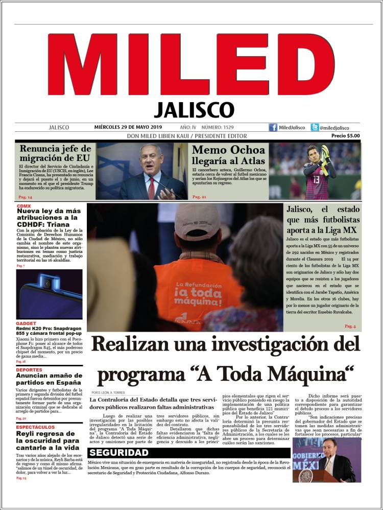 Portada de Miled - Jalisco (México)