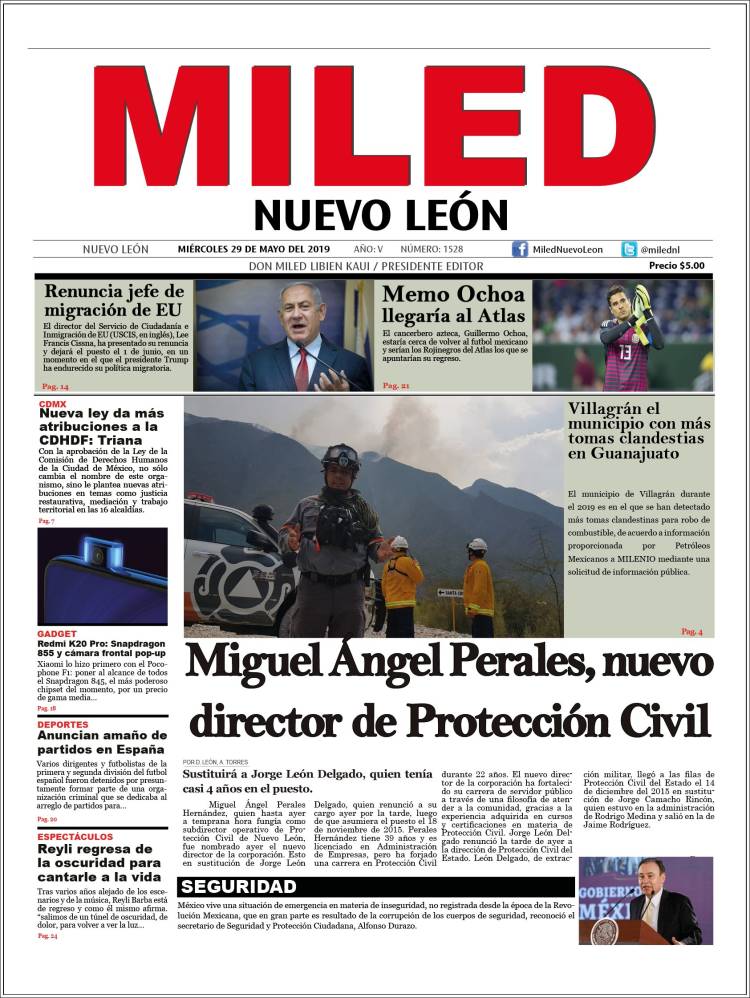 Portada de Miled - Nuevo León (México)