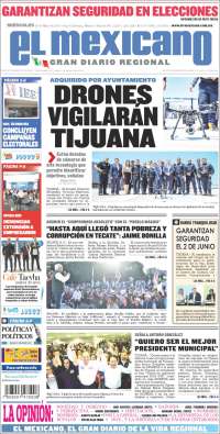 Portada de El Mexicano - El Gran Diario Regional (México)
