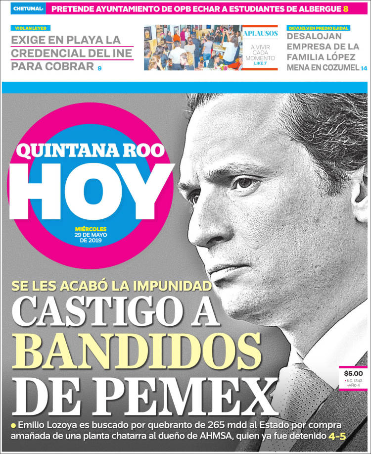 Portada de Quintana Roo HOY (México)