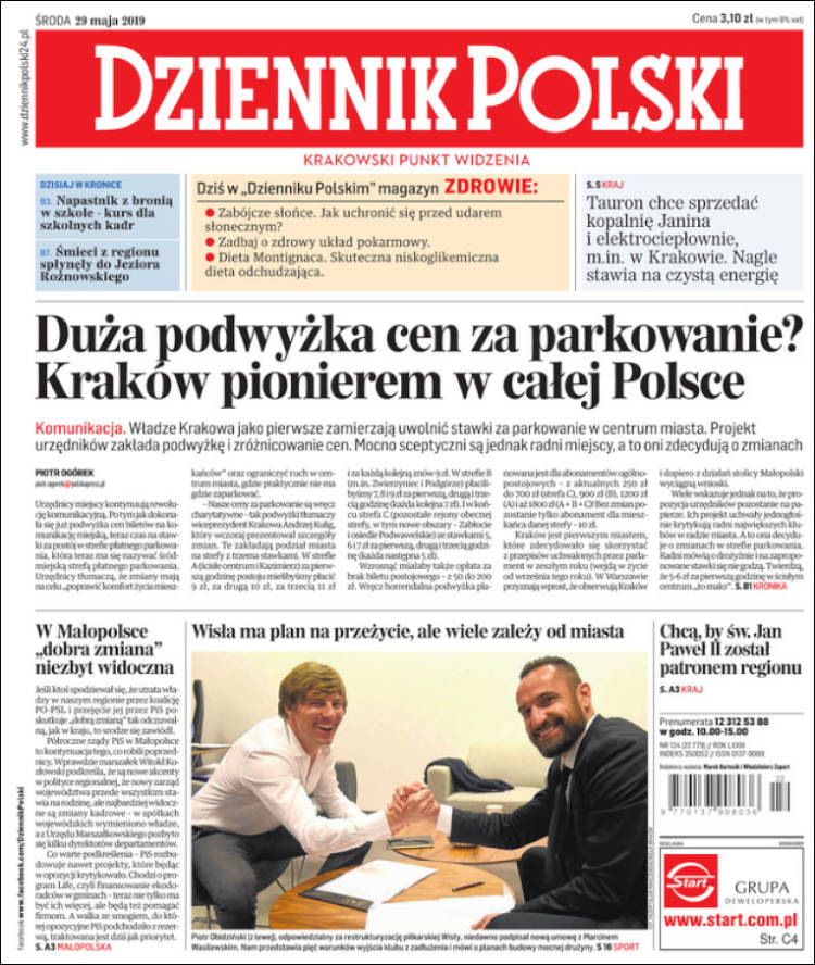 Portada de Dziennik (Polonia)
