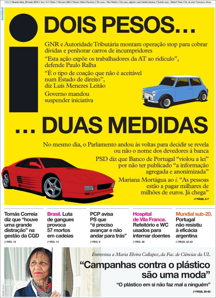 Portada de I - informação (Portugal)