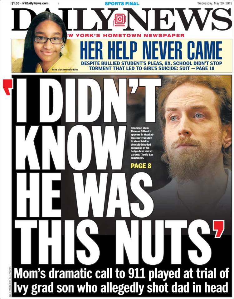 Portada de Daily News - New York (USA)