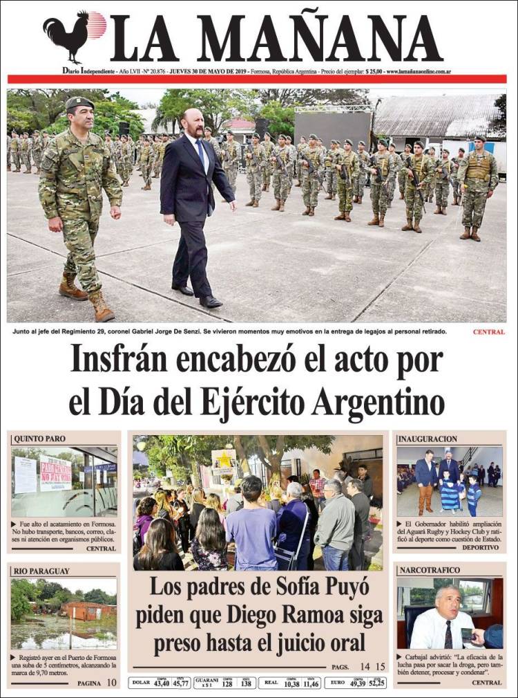 Portada de Diario La Mañana (Argentina)