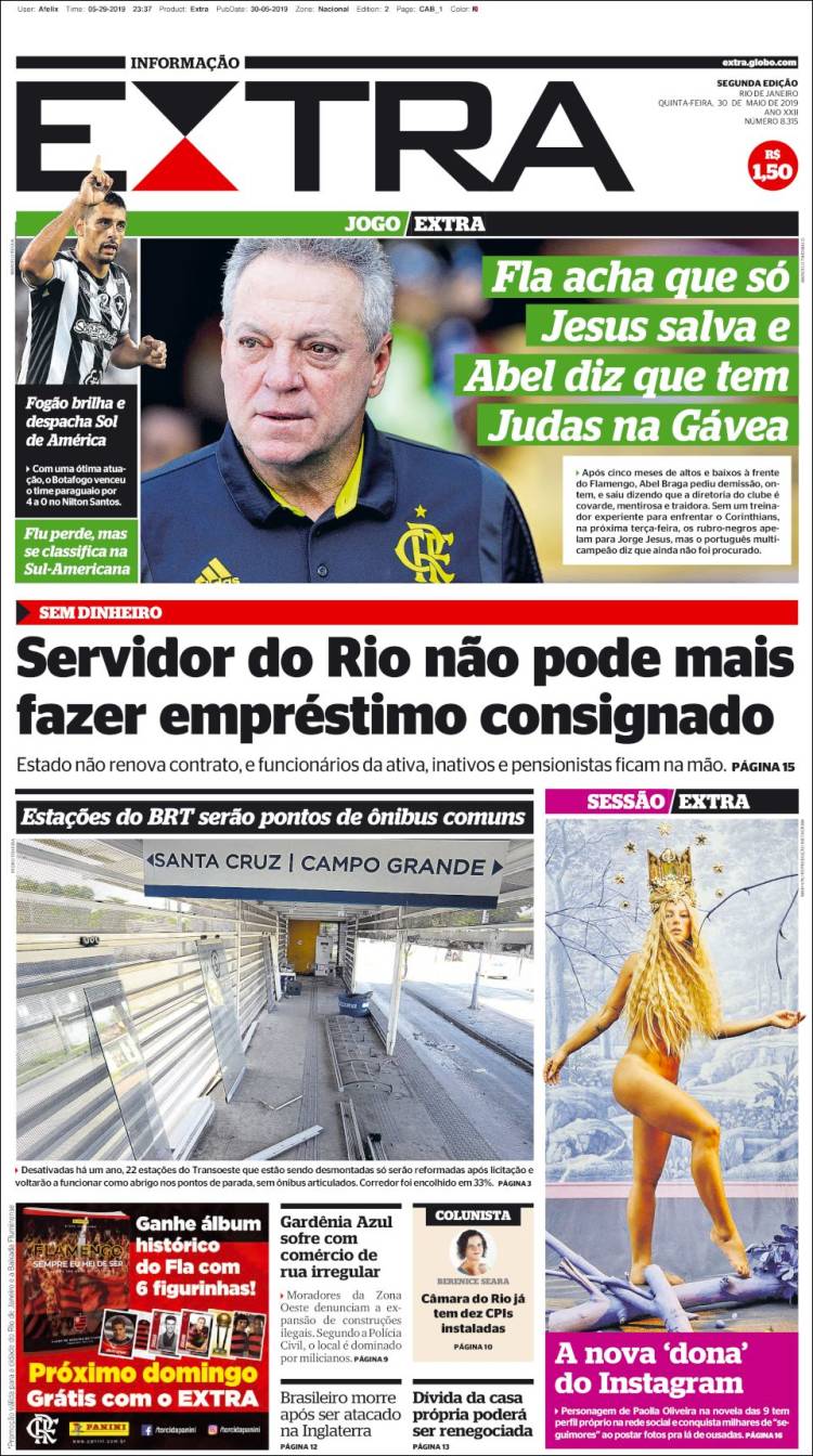 Portada de Extra (Brasil)