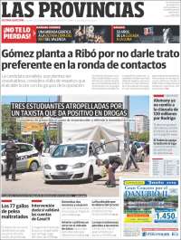 Portada de Las Provincias (España)