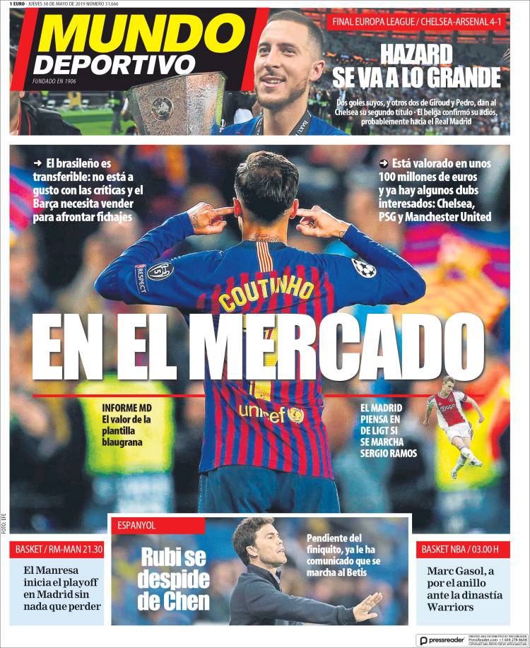 Portada de El Mundo Deportivo (España)