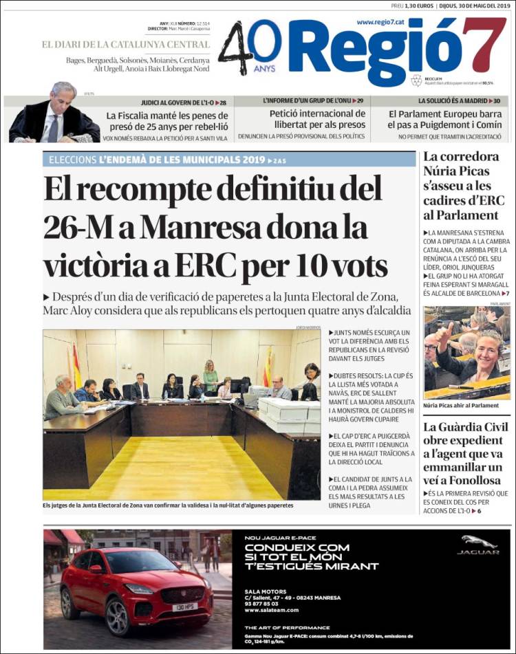 Portada de Regio7 (España)