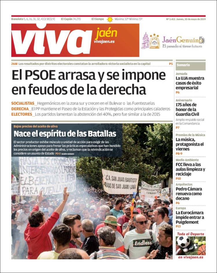 Portada de Viva Jaén (España)