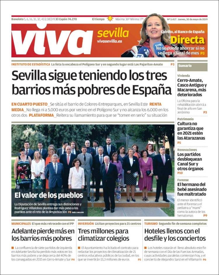 Portada de Viva Sevilla (España)